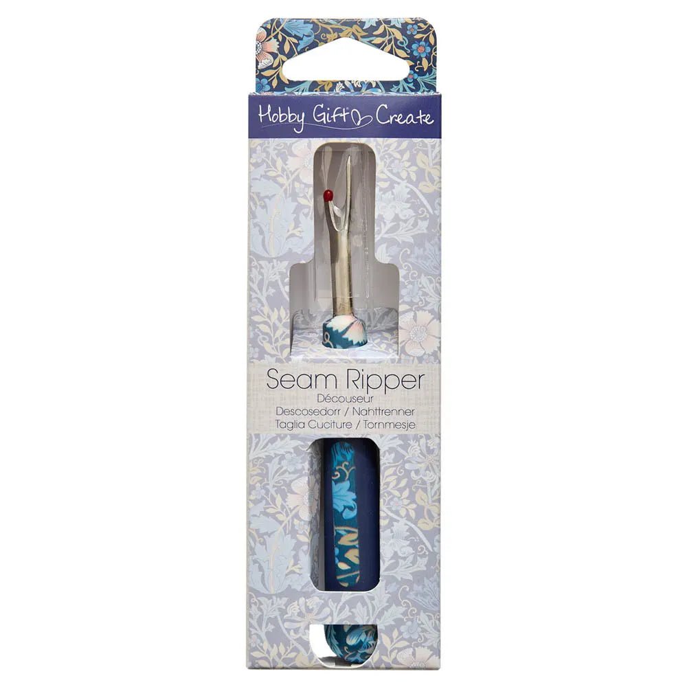 Découseur à manche souple et motif floral, bleu Hobby Gift – disponible chez Šarlotes audumi