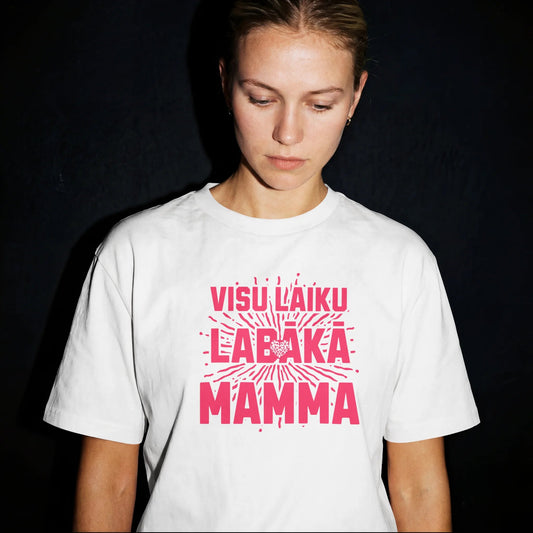 Attēls ar T - krekls "Visu laiku labākā mamma" | Dāvana svētkos – pieejams Šarlotes audumi
