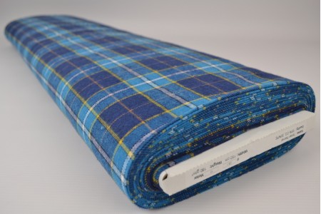 Blue tartan flannel