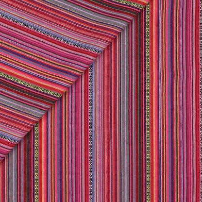 Tissu à motif traditionnel - tons rosés 200 g/m²