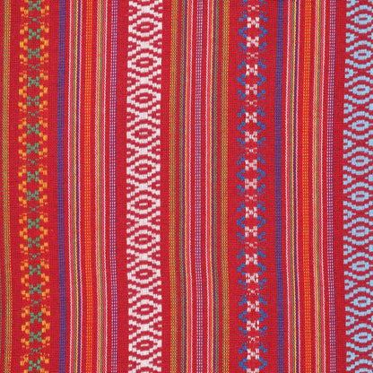 Tissu à motif traditionnel - tons rouges 200 g/m²