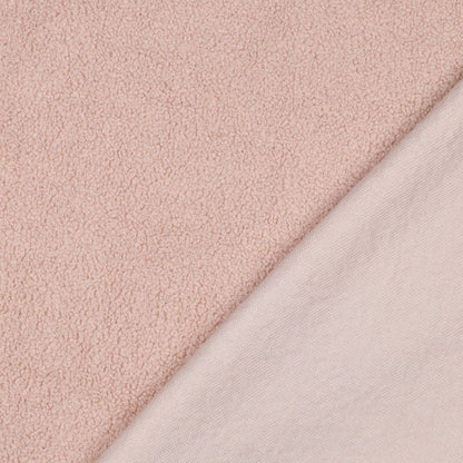 Tissu teddy - rose poudré 270 g/m²