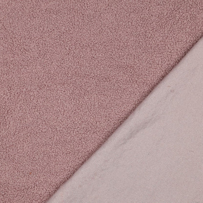 Tissu teddy - vieux rose 270 g/m²
