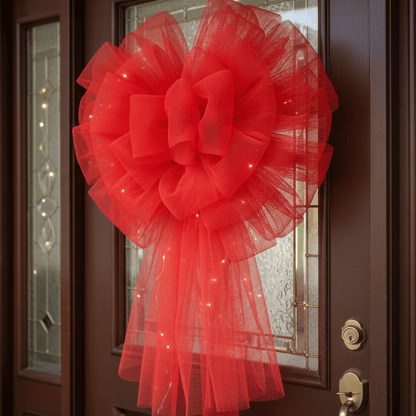 Image avec tulle rigide – rouge | 100 % nylon | 20 g/m² 150 cm – disponible chez Šarlotes audumi