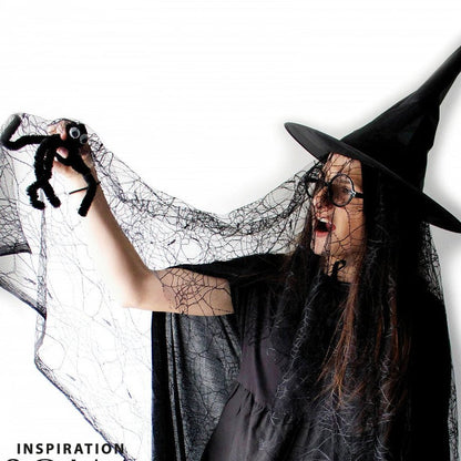 Tulle rigide - toile d’araignée 27 g/m² - noir