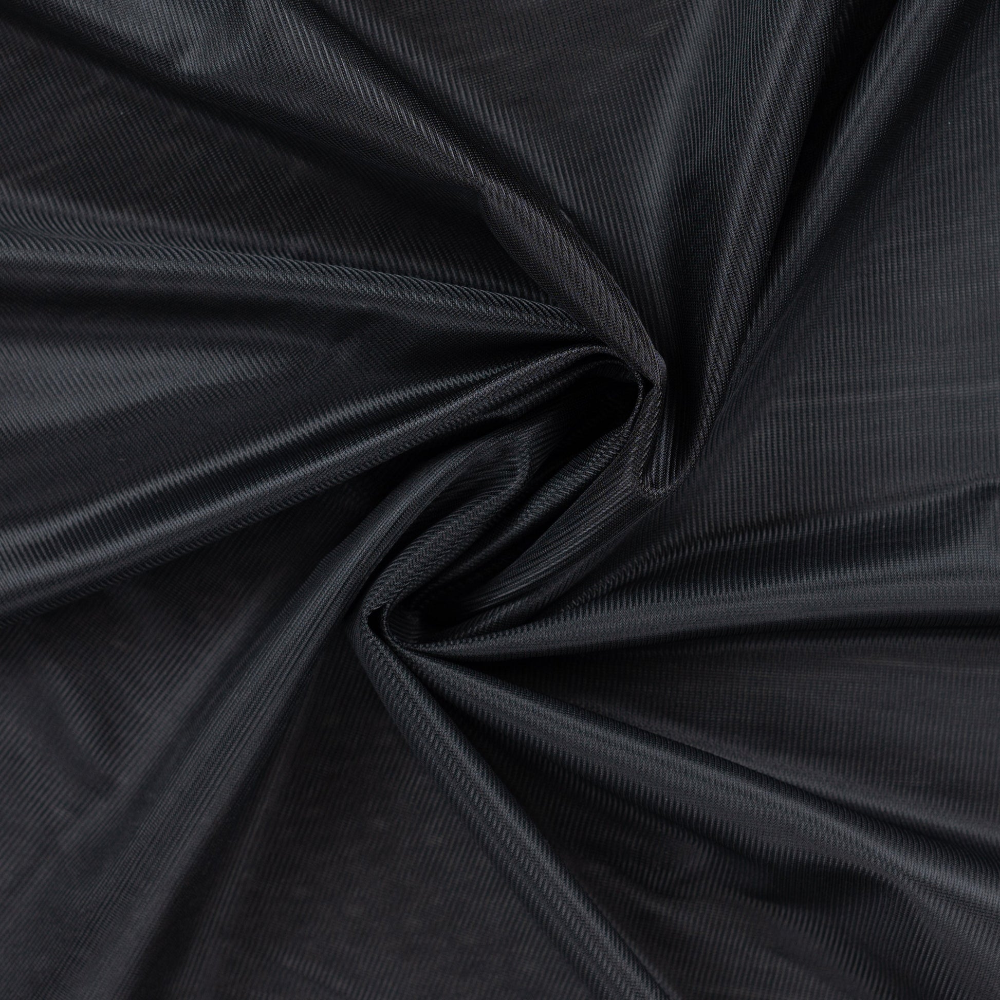 Image of black jersey lining fabric – available online at Šarlotes audumi