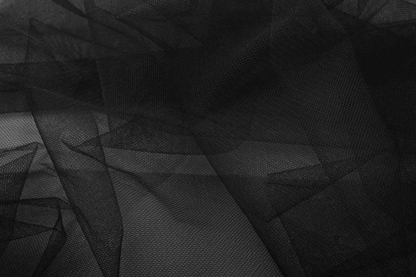 Stiff Black Tulle