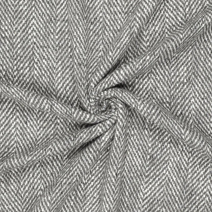 Image de tissu en laine à motif chevrons | gris | 390 g/m² | 145 cm – disponible chez Šarlotes audumi