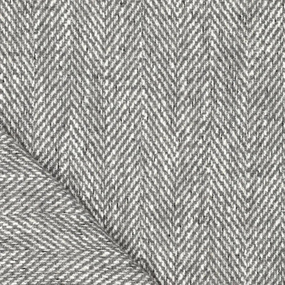 Tissu en laine à motif chevrons | gris | 390 g/m² | 145 cm – disponible chez Šarlotes audumi