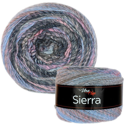 Fil de laine Vlna Hep Sierra - multicolore 450 m 150 g #7209