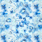 Attēls ar Viskozes audums ar burzījuma efektu - zilas puķes 145 g/m² – pieejams Šarlotes audumi