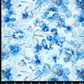 Attēls ar Viskozes audums ar burzījuma efektu - zilas puķes 145 g/m² – pieejams Šarlotes audumi