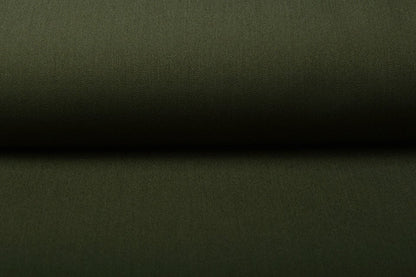 Gabardine de viscose avec élasthanne - kaki 275 g/m²