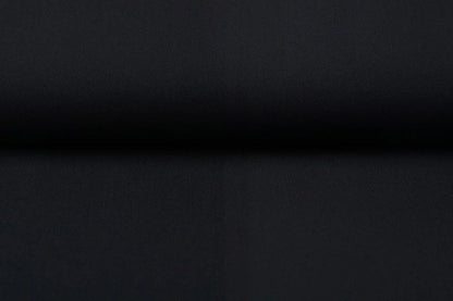 Viskozes gabardīns ar elastānu - melns 275 g/m²