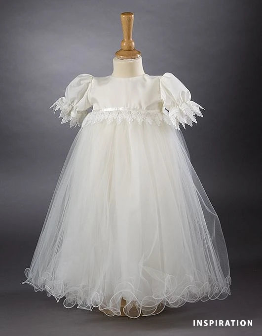 Dekoratīva mežģīņu lente 55 mm-balta