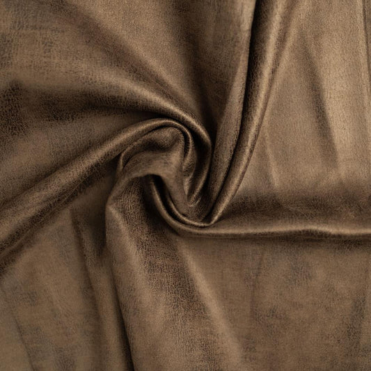 Attēls ar Zamšādas audums ar elastānu - brūna 280 g/m² – pieejams Šarlotes audumi