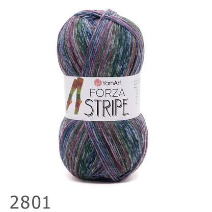 YarnArt Forza Stripe wool sock yarn – 100 g / 420 m – available online at Charlotte's Fabric