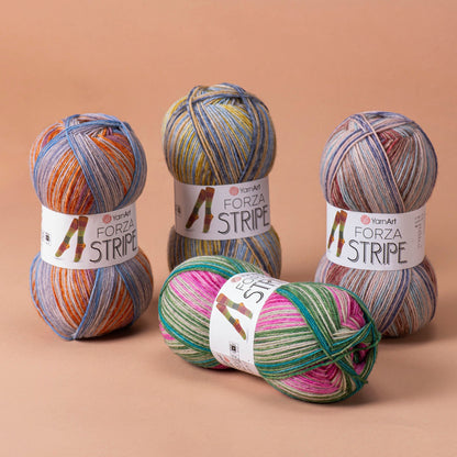 YarnArt Forza Stripe wool sock yarn – 100 g / 420 m – available online at Charlotte's Fabric