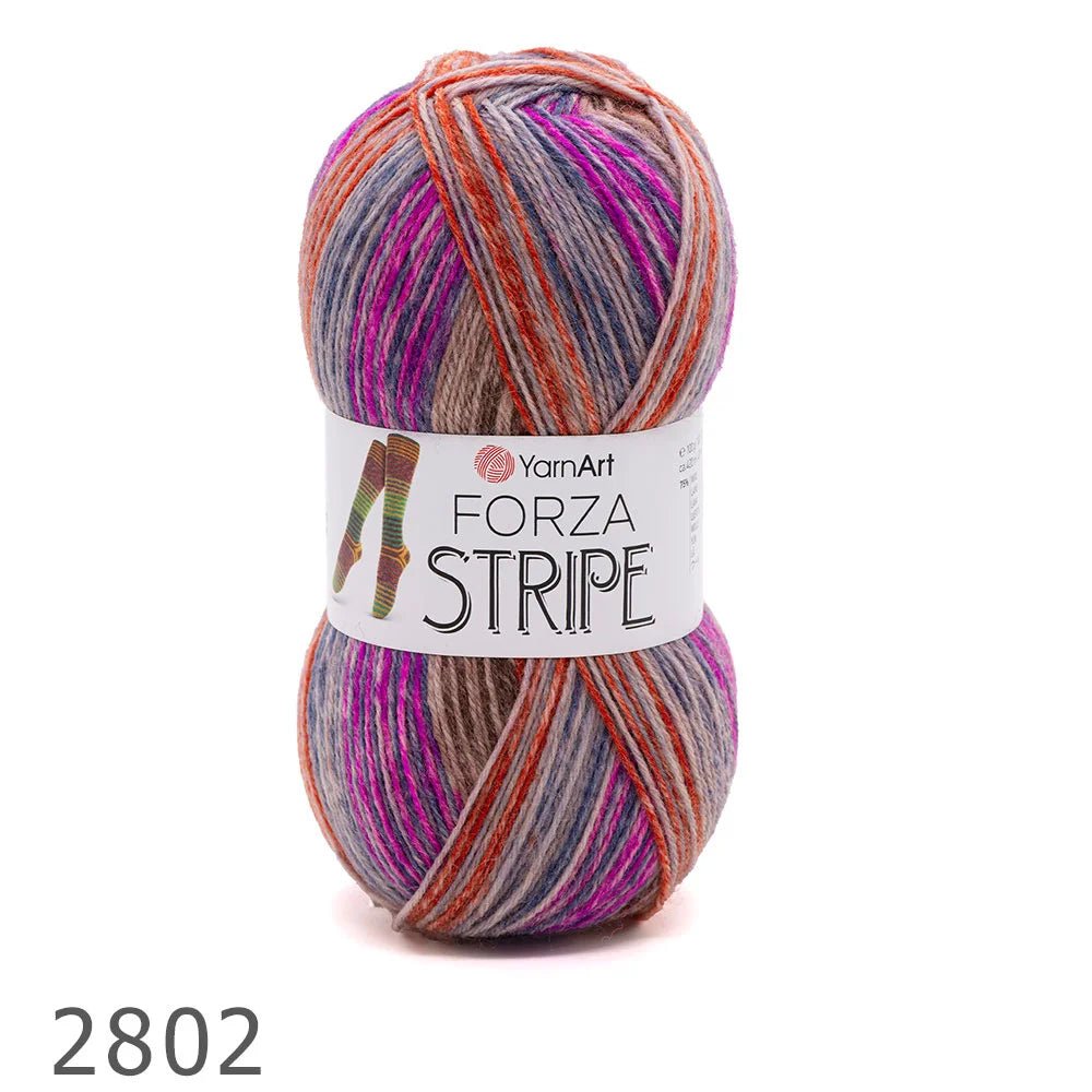 YarnArt Forza Stripe wool sock yarn – 100 g / 420 m – available online at Charlotte's Fabric