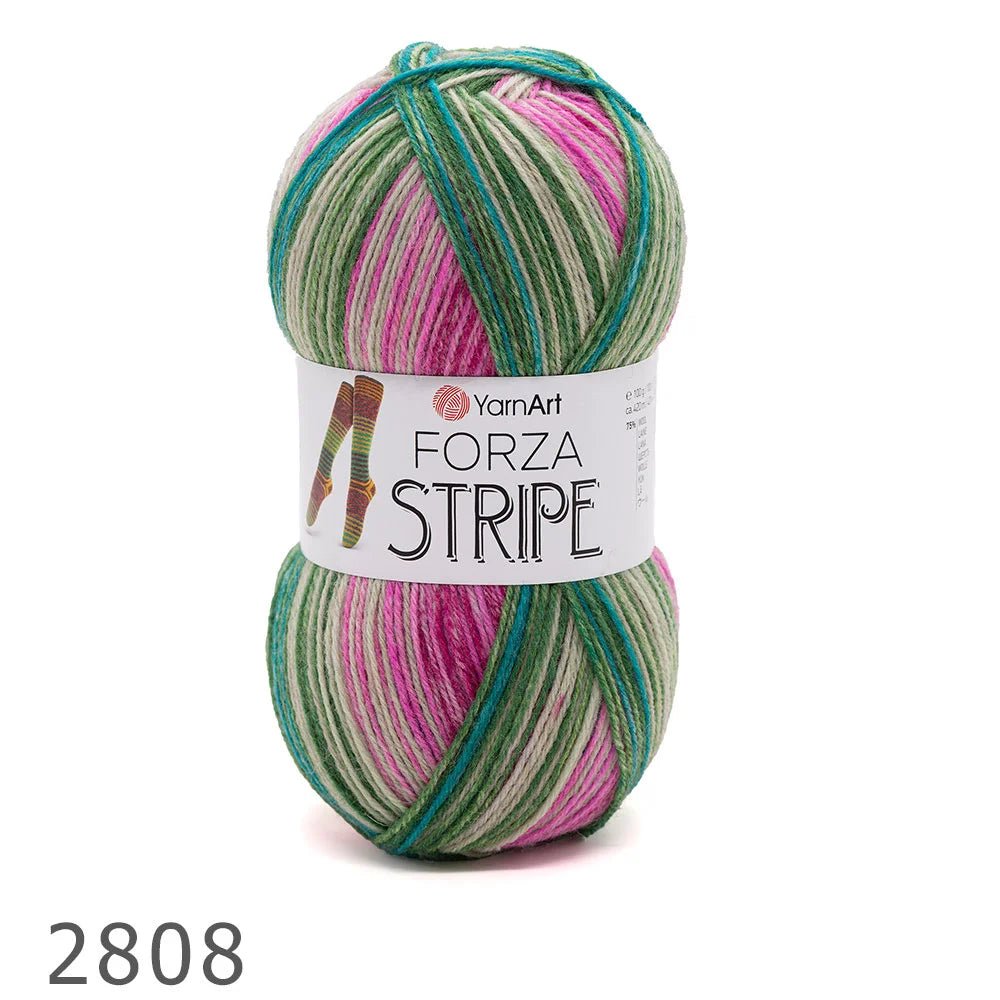 YarnArt Forza Stripe wool sock yarn – 100 g / 420 m – available online at Charlotte's Fabric
