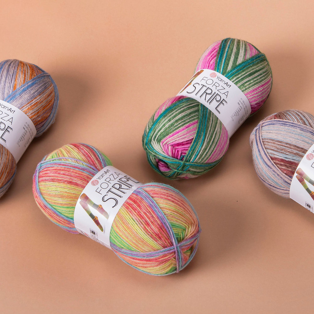 YarnArt Forza Stripe wool sock yarn – 100 g / 420 m – available online at Charlotte's Fabric