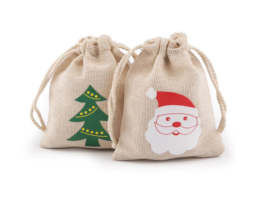 Attēls ar Ziemassvētku dāvanu maisiņš 8 × 10 cm – pieejams internetā Šarlotes audumi