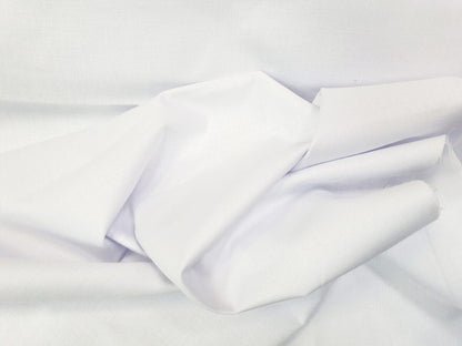 100 % weißer Baumwollstoff, 220 cm, 146 g/m²