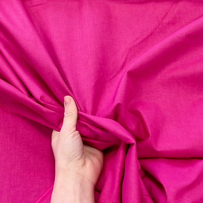 100% Baumwollstoff - Fuchsia 125 g/m²