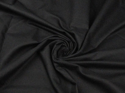 100% Kokvilnas audums-melns 220cm 146 g/m²