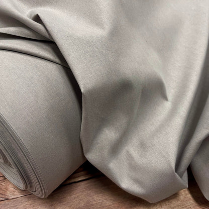 100 % Baumwollstoff, Aschgrau, 220 cm, 146 g/m²