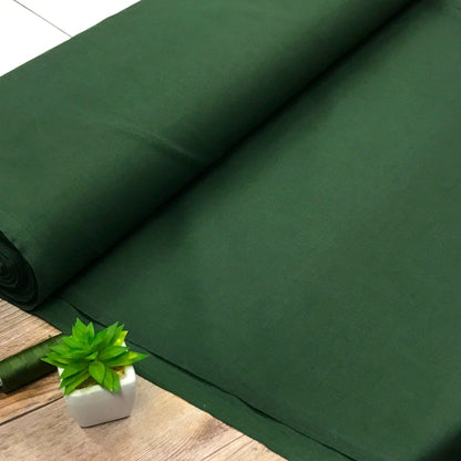 100% Baumwollstoff, dunkelgrün, 125 g/m²