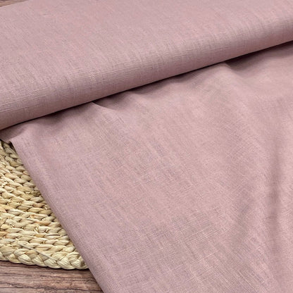100 % tissu en lin rose poudré 230 g/m²