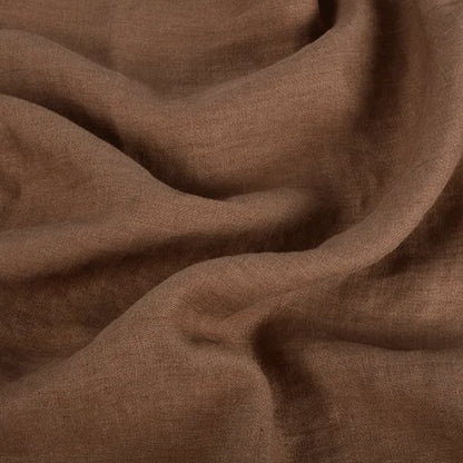 100% weich gewaschenes Leinen, hellbraun 205 g/m²