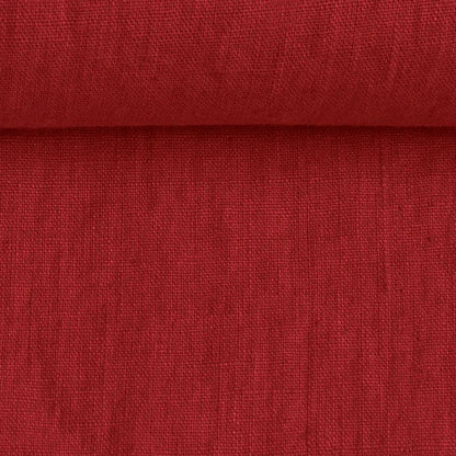 100% Mīkstināts lins-ķiršu sarkans 205 g/m²