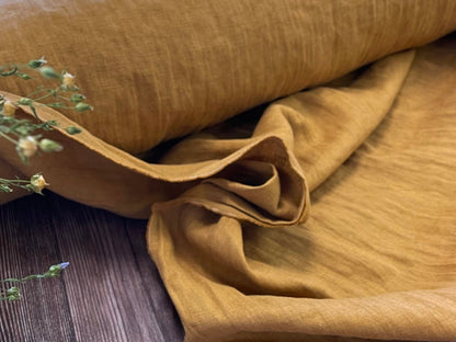 100 % lin adouci, caramel salé 205 g/m²