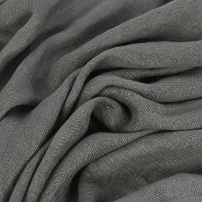 100 % weichgewaschenes Leinen – dunkelgrau 205 g/m²