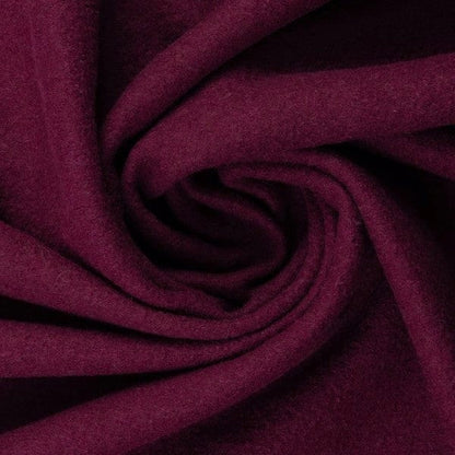 Tissu 100 % laine bordeaux 385 g/m²