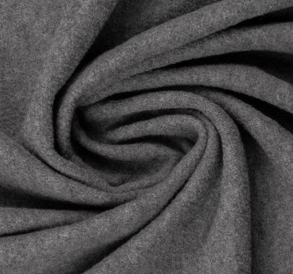 100% tissu en laine mélangée gris chiné 385 g/m²
