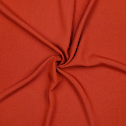 Tissu 100 % viscose rouge brique 100 g/m²