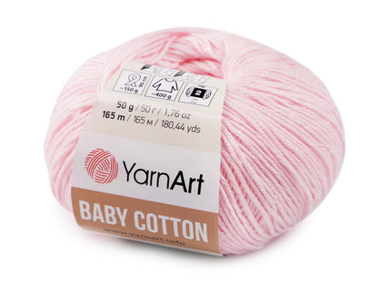 Fil Yarn Art Baby Cotton-rose tendre 165m 50g #410