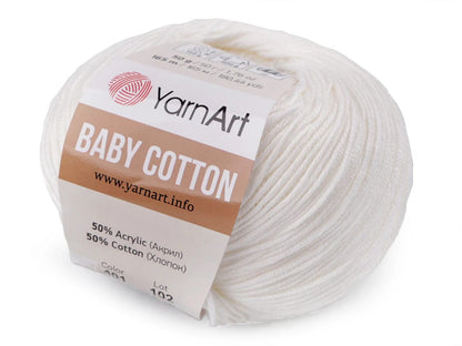Fil Yarn Art Baby Cotton blanc lait 165m 50g #401