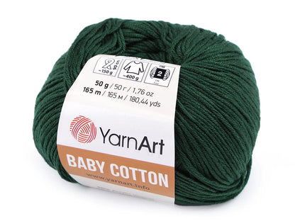 alt
Fil Yarn Art Baby Cotton vert foncé 165m 50g #444