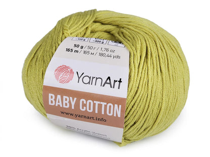 alt
Fil à tricoter Yarn Art Baby Cotton vert-jaune 165m 50g #436
