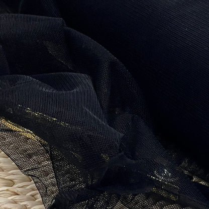extra soft black tulle 25 g/m²