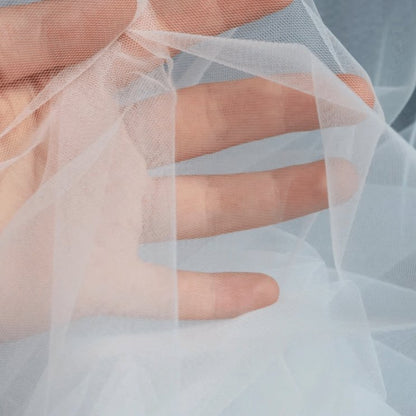 Extra soft tulle, snow white 25 g/m²