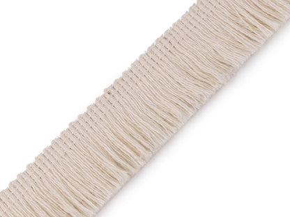 Cotton fringe 25 mm-beige