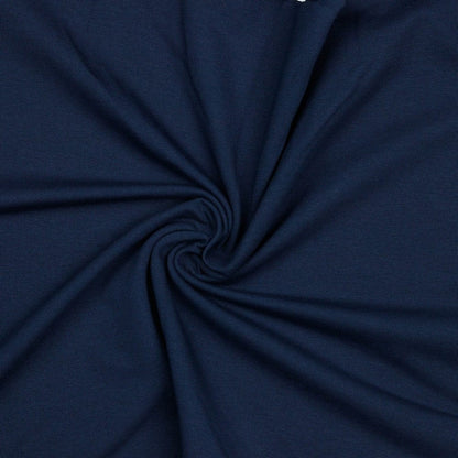 Baumwoll-French-Terry – dunkelblau 235 g/m² (GOTS-zertifiziert)