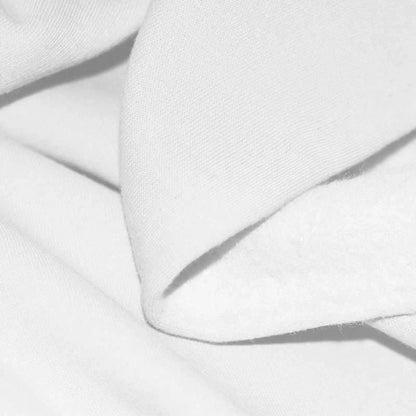 Maille en coton chaude - blanche 285 g/m²