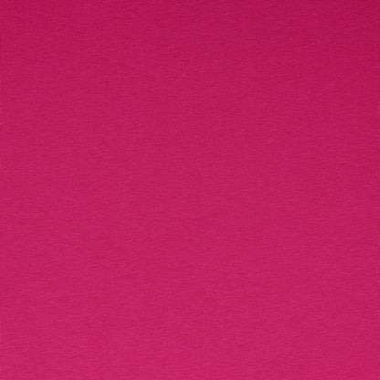 Fuchsia cotton fleeced knit 285 g/m²
