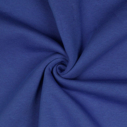 Tricot molletonné en coton, bleu bleuet, 285 g/m²